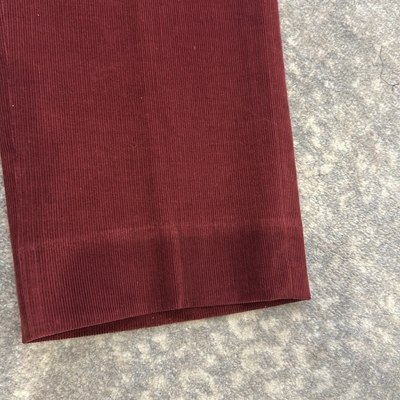 PETER MILLAR MENS BURGUNDY THIN CORDUROY SLACKS SIZE 34 - Picture 5 of 10